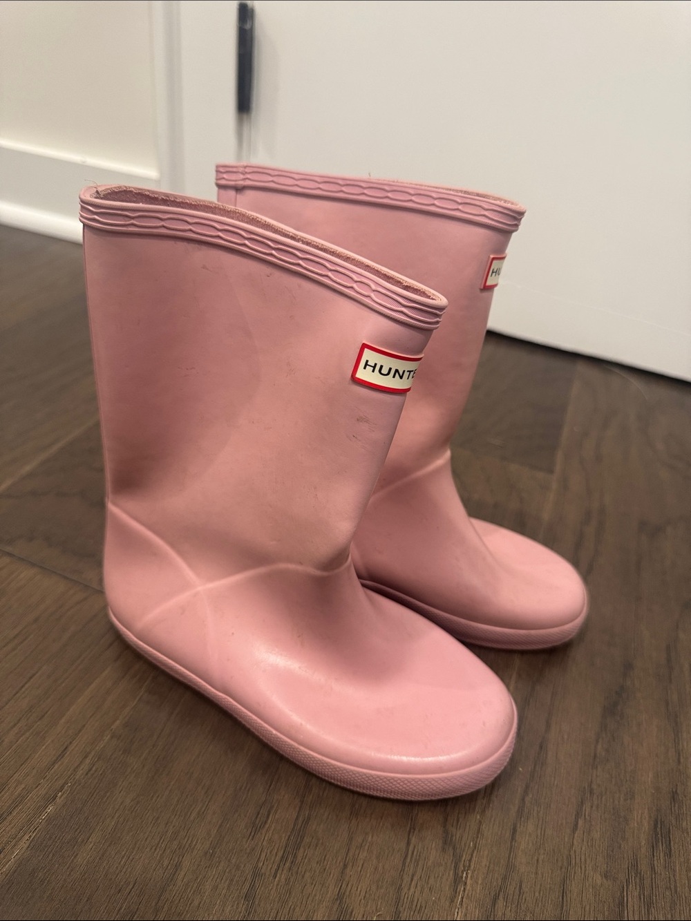 Hunter Kids Pink Rain Boots